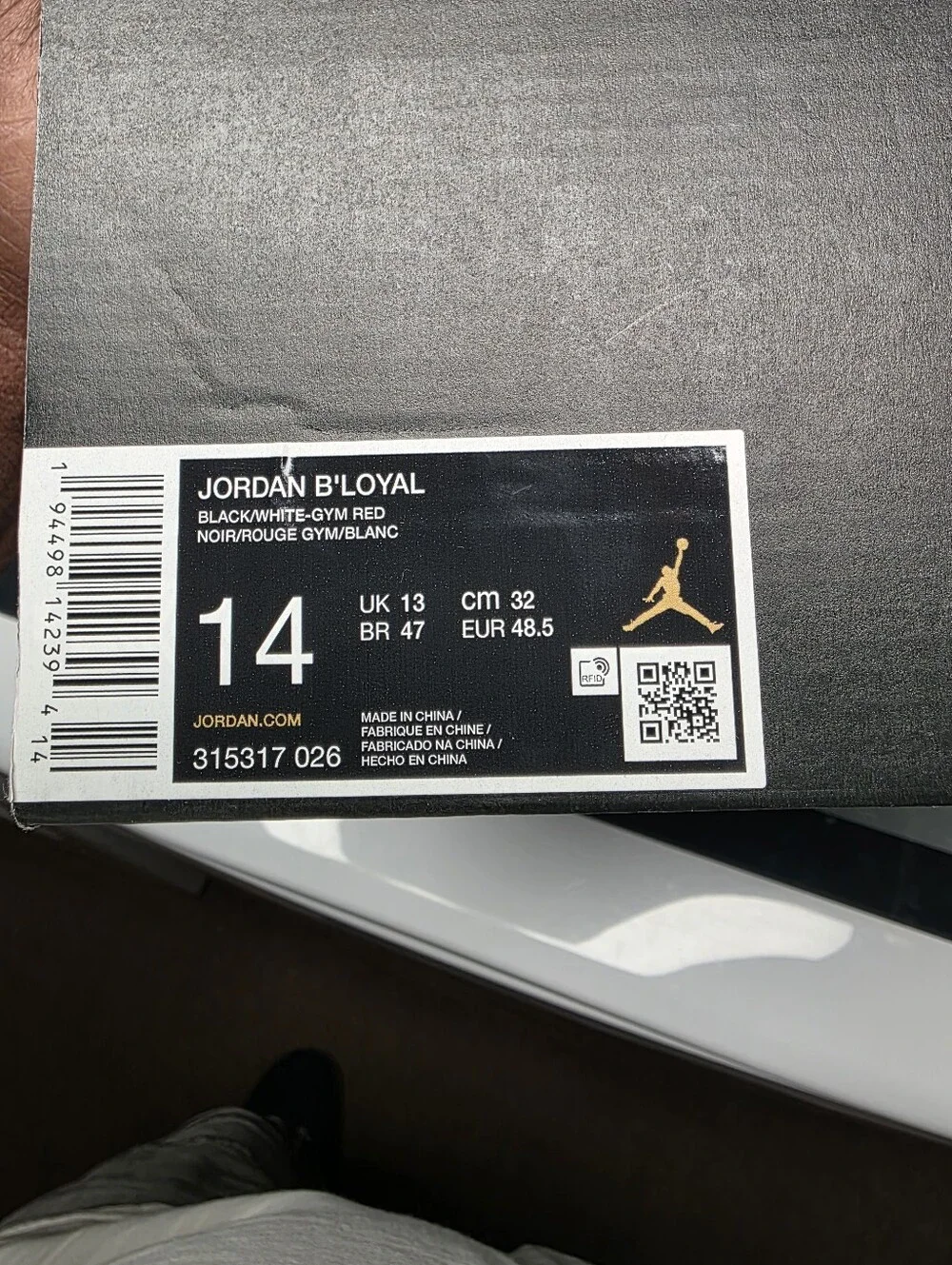Jordan Black/Red/White Men's Basketball Sneakers